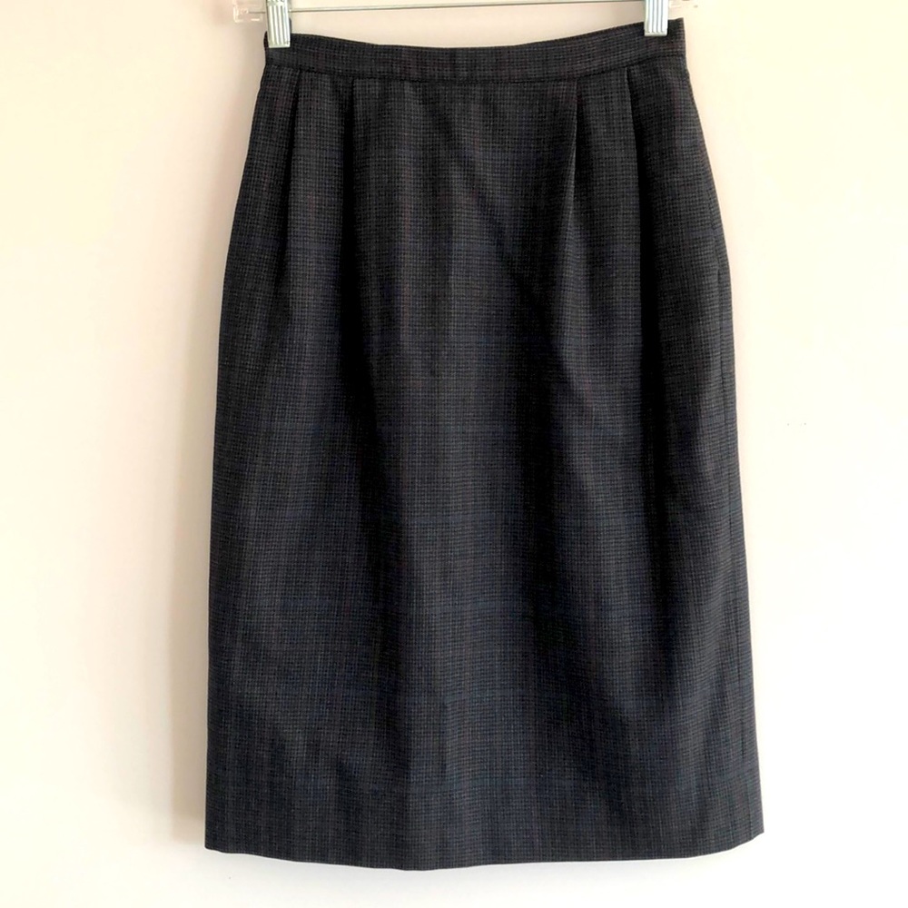 Navy/grey pencil skirt fits size 4